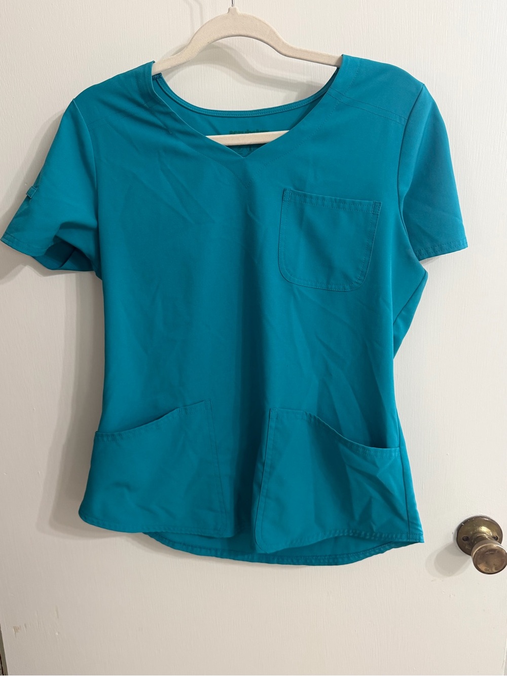 Scrubstar Teal Short Sleeve V-Neck Medical Scrub Top
